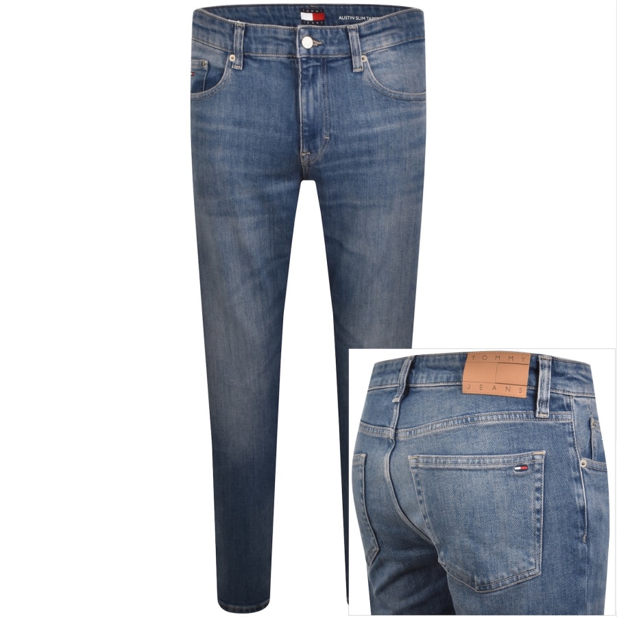 Image number 1 for Tommy Jeans Austin Slim Tapered Jeans Blue