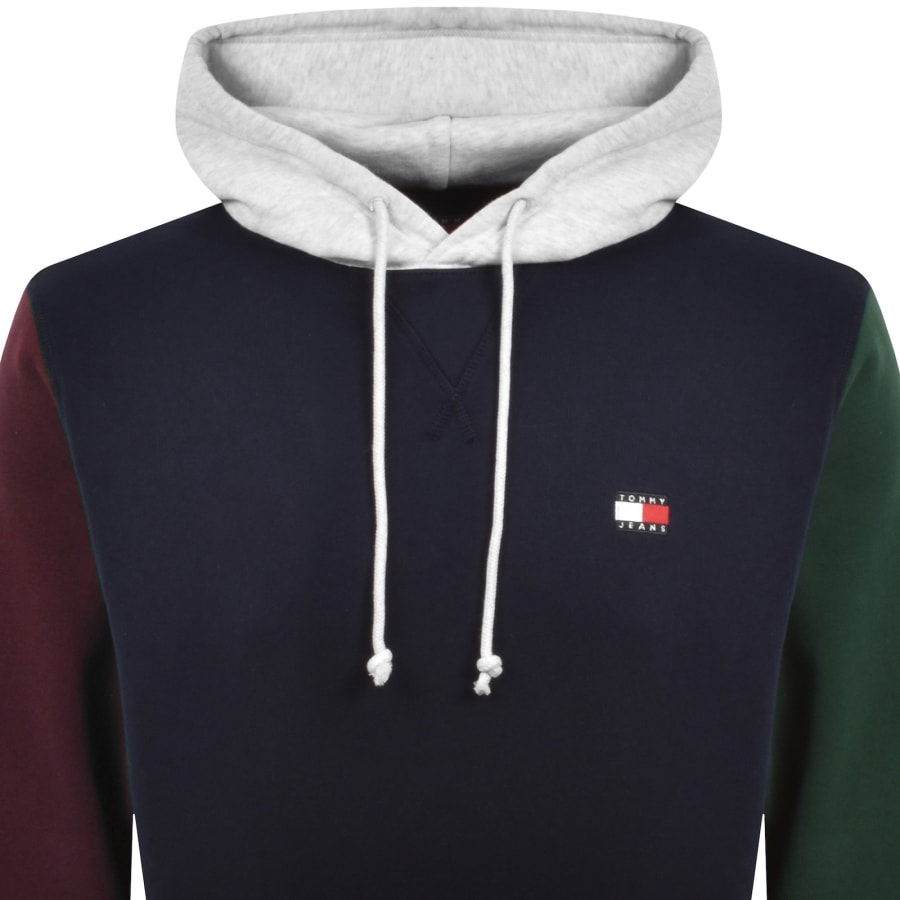 Image number 2 for Tommy Jeans Badge Hoodie Dark Blue