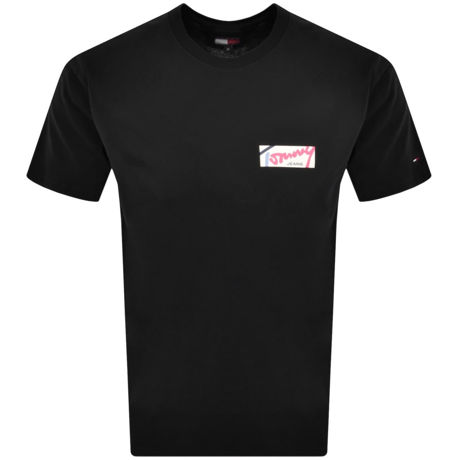 Image number 2 for Tommy Jeans Signature T Shirt Black