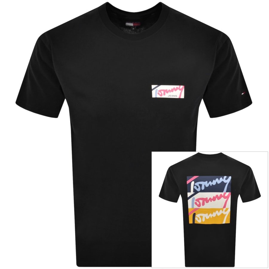 Image number 1 for Tommy Jeans Signature T Shirt Black