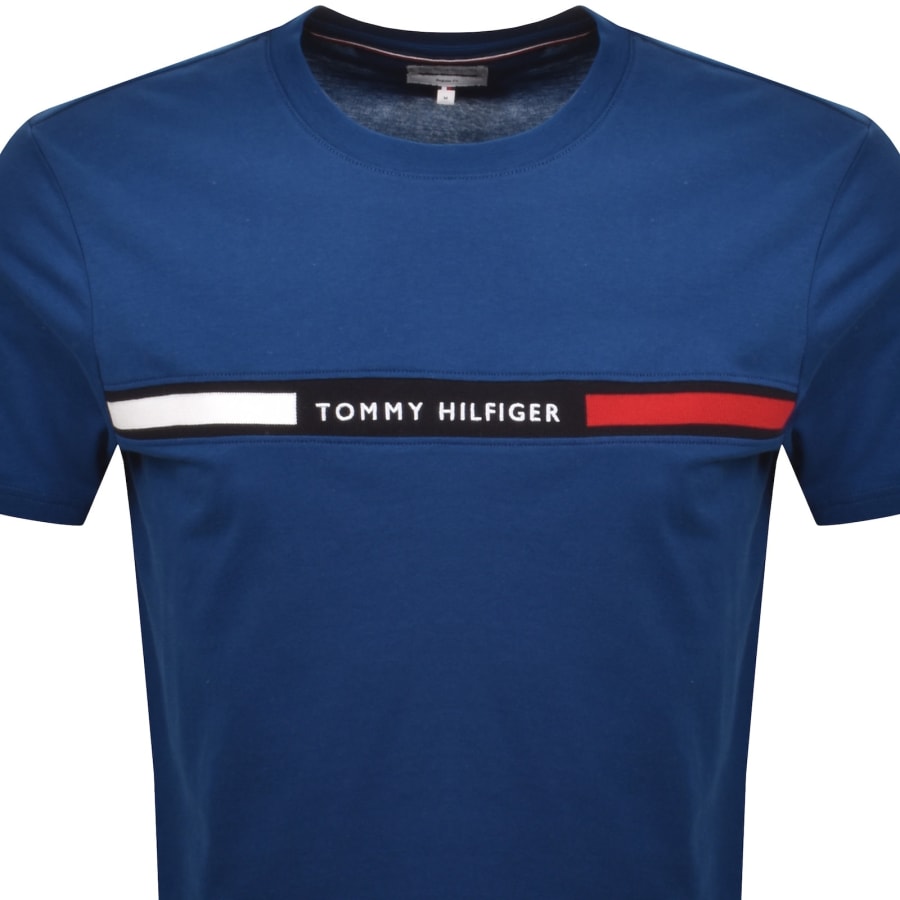 Image number 2 for Tommy Hilfiger Logo T Shirt Opulent Blue