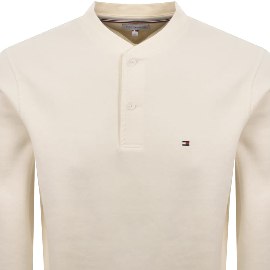 Image number 2 for Tommy Hilfiger Essential Fleece Sweatshirt Cream