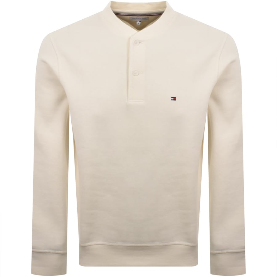 Image number 1 for Tommy Hilfiger Essential Fleece Sweatshirt Cream