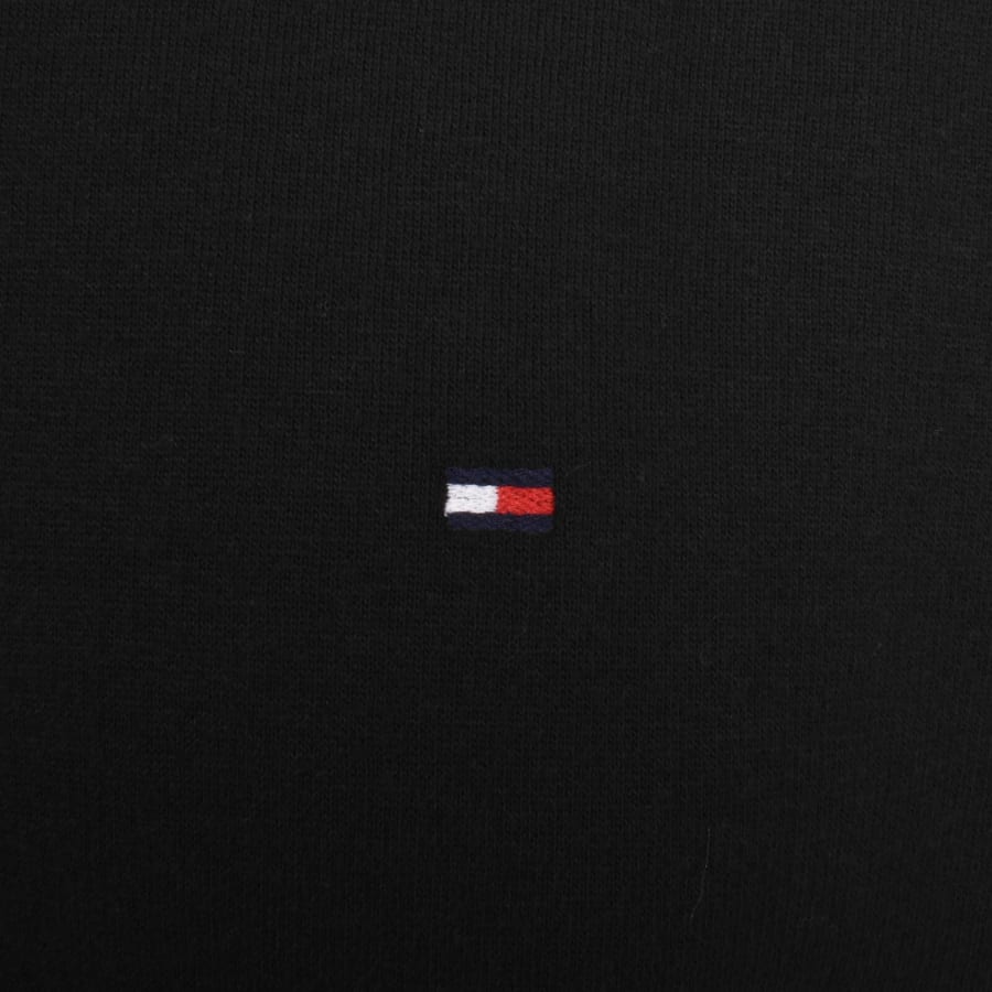 Image number 3 for Tommy Hilfiger Quarter Zip Fleece Sweatshirt Black