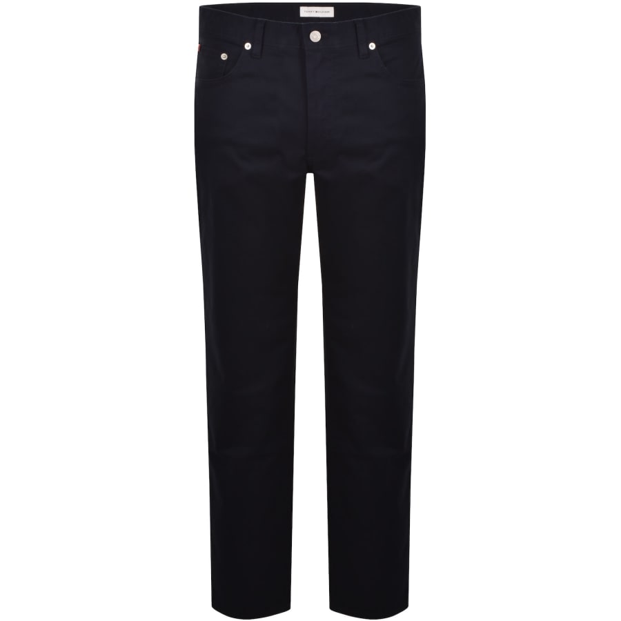 Image number 2 for Tommy Hilfiger Denton Twill Trousers Navy Blue