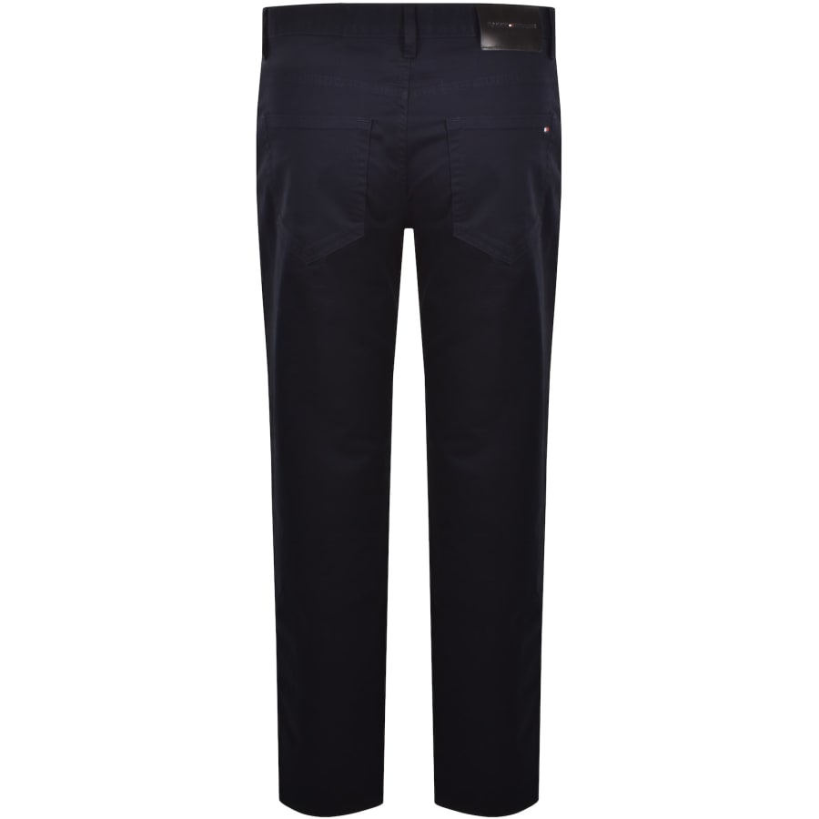 Image number 3 for Tommy Hilfiger Denton Twill Trousers Navy Blue