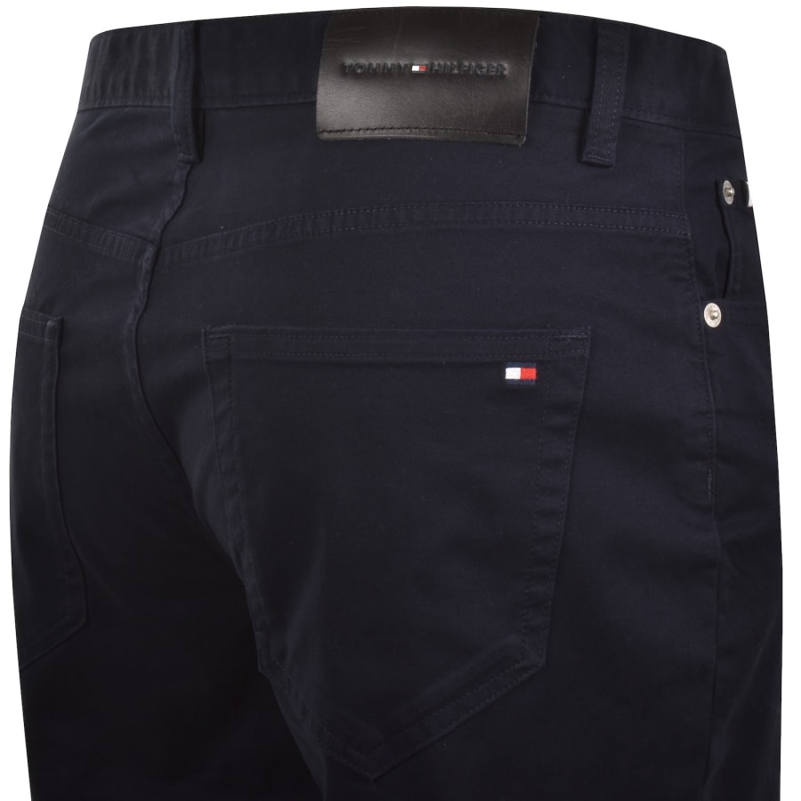 Image number 4 for Tommy Hilfiger Denton Twill Trousers Navy Blue