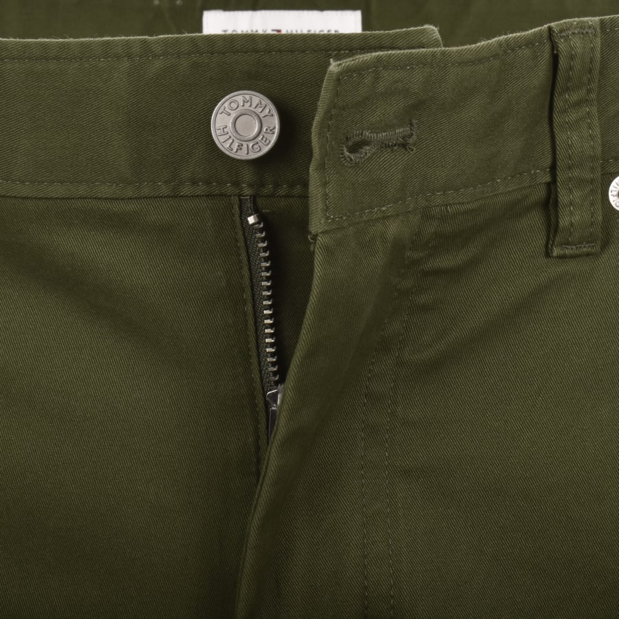 Image number 5 for Tommy Hilfiger Denton Twill Trousers Green