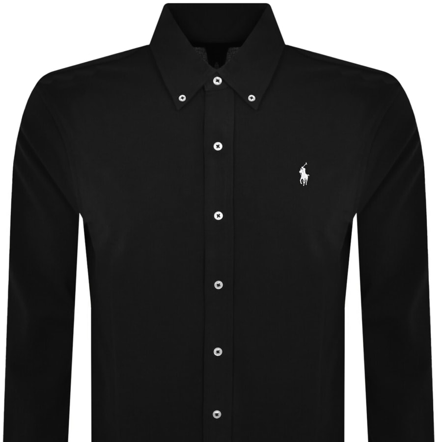 Image number 2 for Ralph Lauren Featherweight Mesh Shirt Black