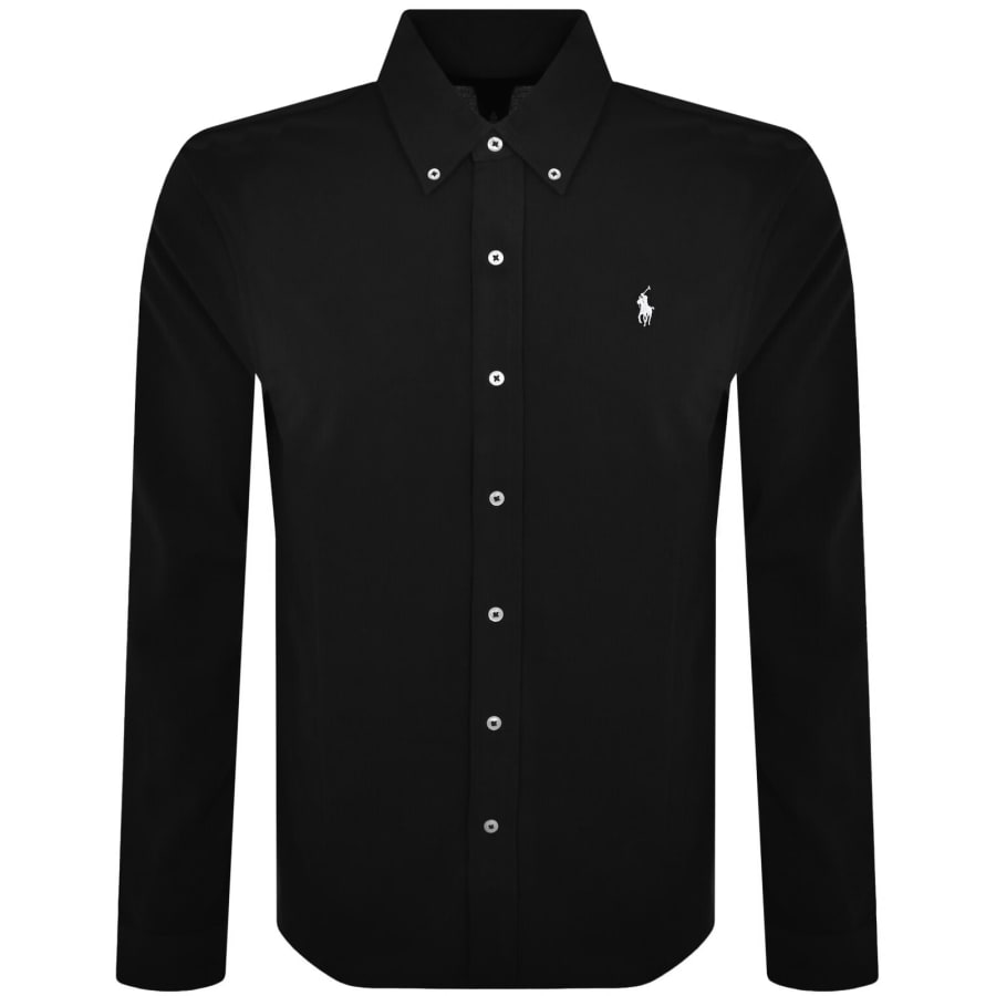 Image number 1 for Ralph Lauren Featherweight Mesh Shirt Black