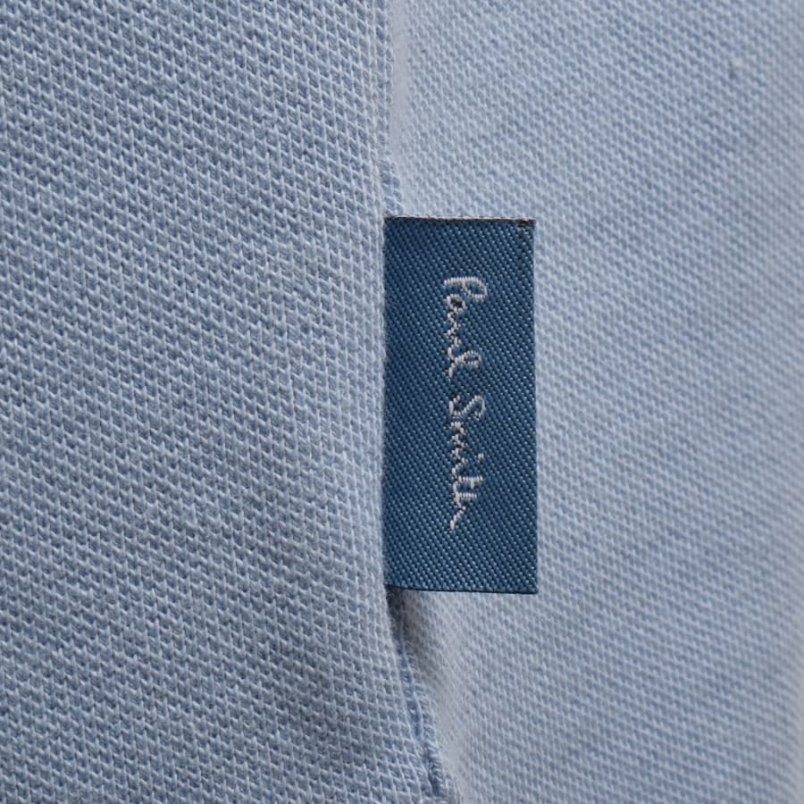 Image number 4 for Paul Smith Button Front Polo Shirt Blue