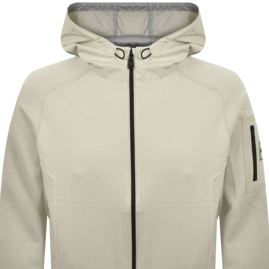 Image number 3 for BOSS Knit Panel Elevate Jacket Beige
