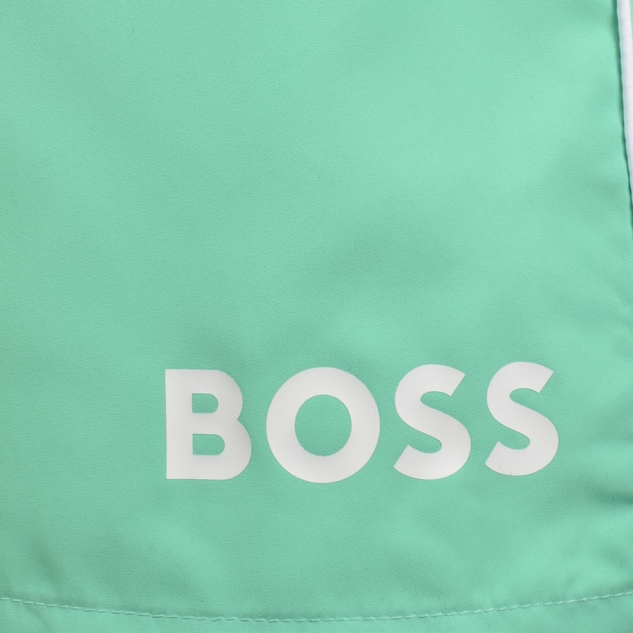 Image number 4 for BOSS Starfish Swim Shorts Bright Green