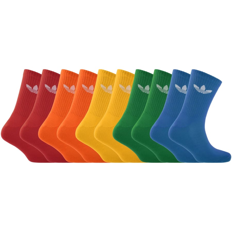 Image number 1 for adidas Originals 10 Pack Crew Socks Multi
