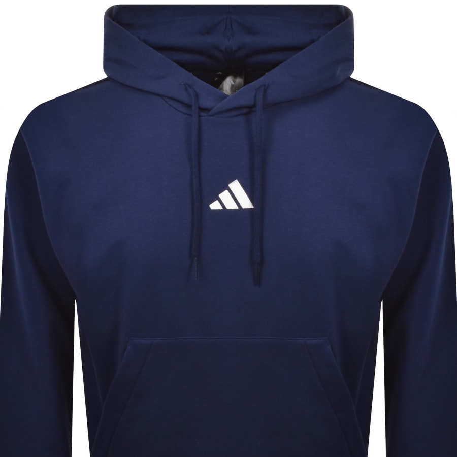 Image number 2 for adidas Sportswear Feel Cozy Hoodie Dark Blue