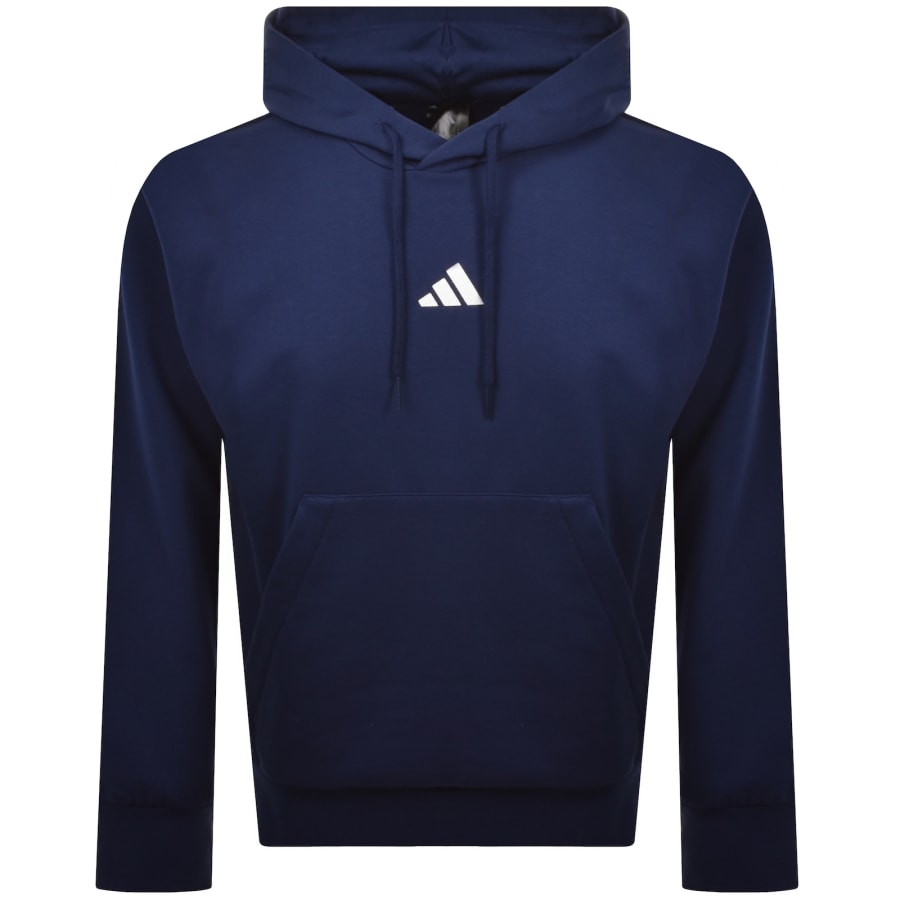 Image number 1 for adidas Sportswear Feel Cozy Hoodie Dark Blue
