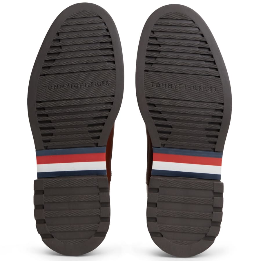 Image number 5 for Tommy Hilfiger Leather Chelsea Boots Brown