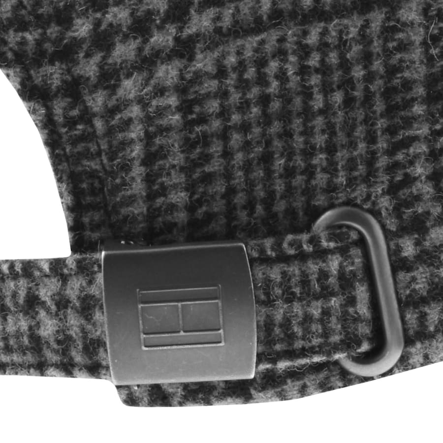 Image number 3 for Tommy Hilfiger 6 Panel Check Melton Cap Grey