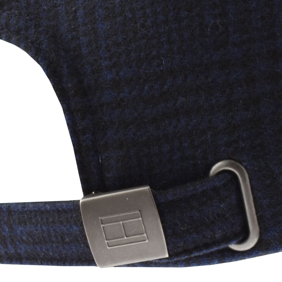 Image number 3 for Tommy Hilfiger 6 Panel Check Melton Cap Blue