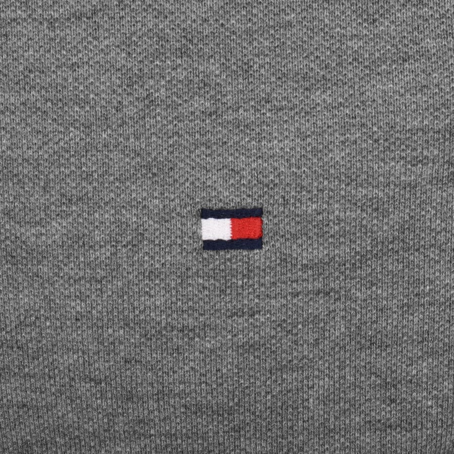 Image number 3 for Tommy Hilfiger Long Sleeved Polo T Shirt Grey