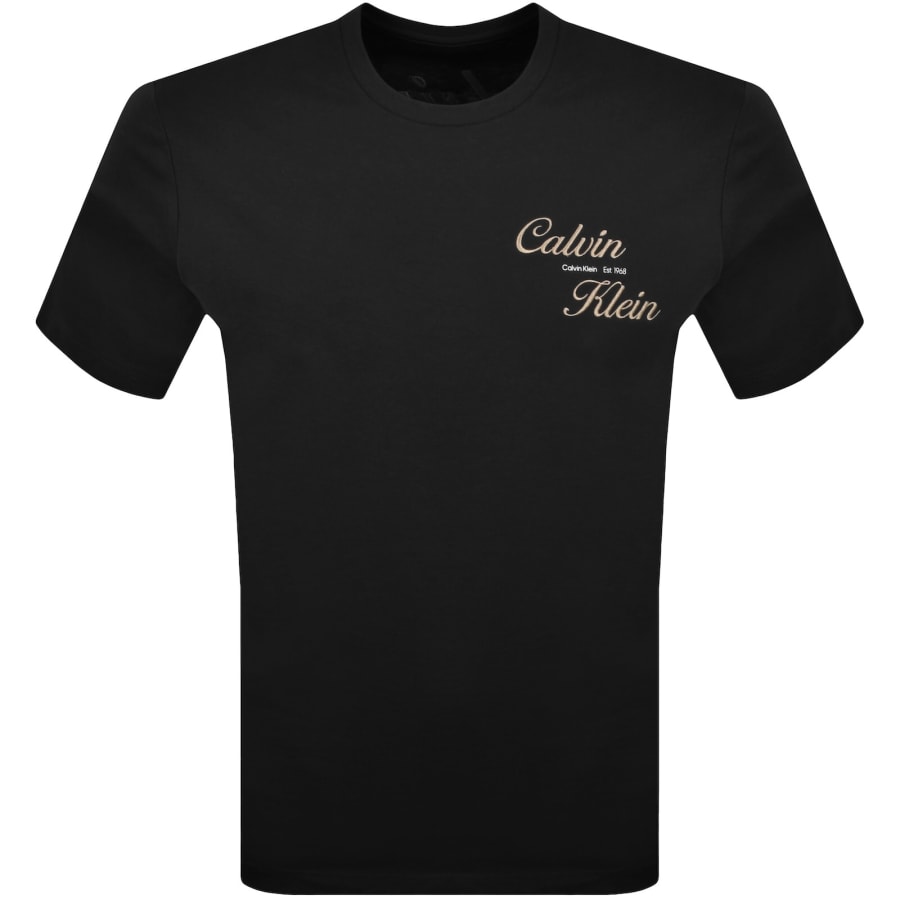 Image number 2 for Calvin Klein Jeans Graphic Logo T Shirt Black