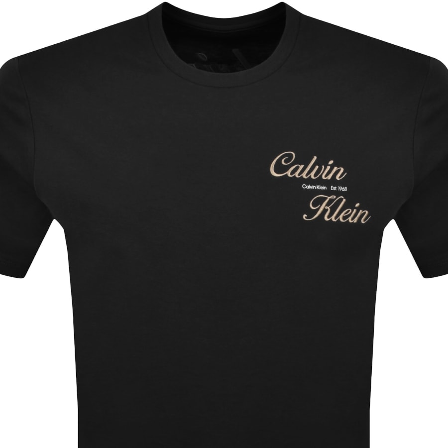 Image number 3 for Calvin Klein Jeans Graphic Logo T Shirt Black