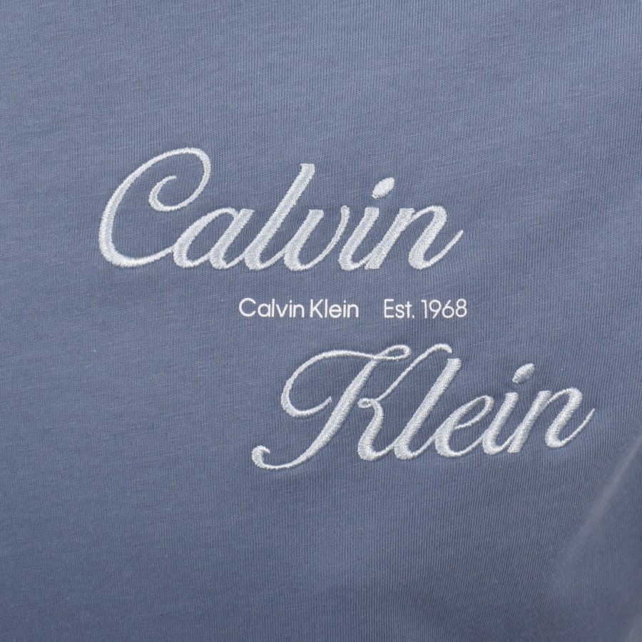 Image number 4 for Calvin Klein Jeans Graphic Logo T Shirt Blue
