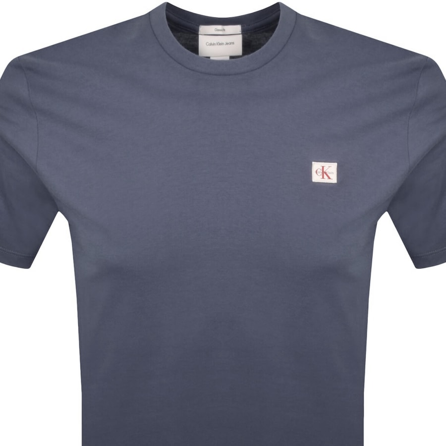Image number 2 for Calvin Klein Jeans Badge T Shirt Blue