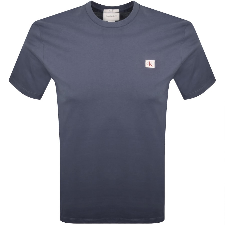 Image number 1 for Calvin Klein Jeans Badge T Shirt Blue