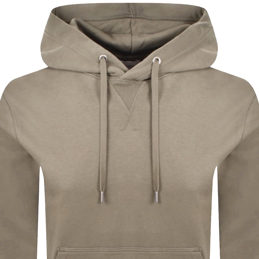 Image number 3 for Calvin Klein Jeans Badge Hoodie Brown