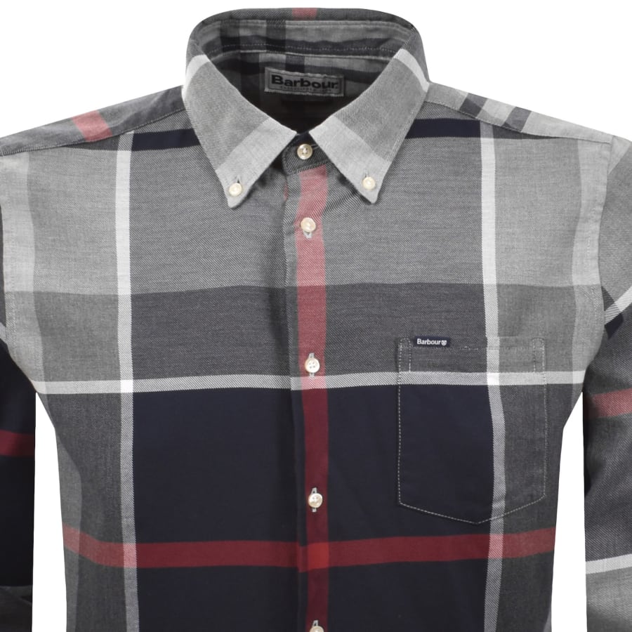 Image number 2 for Barbour Dunoon Tailored Tartan Shirt Navy