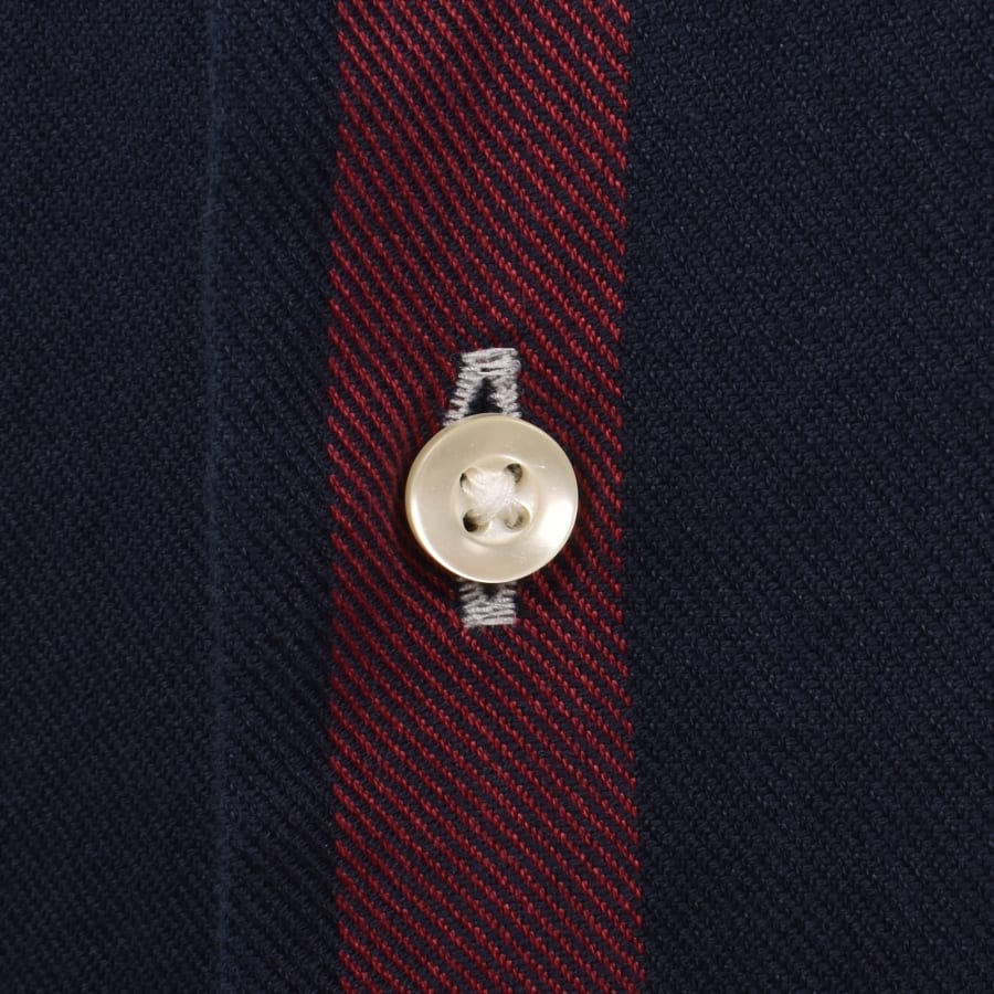 Image number 4 for Barbour Dunoon Tailored Tartan Shirt Navy
