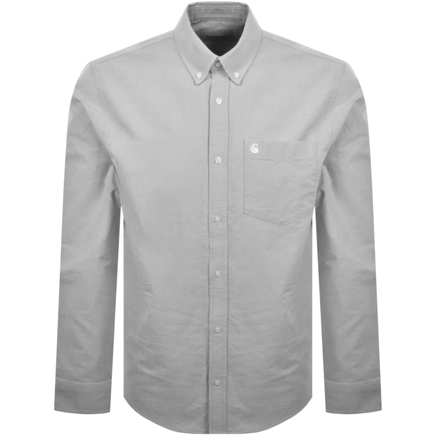 Image number 1 for Carhartt WIP Long Sleeve Shirt Grey