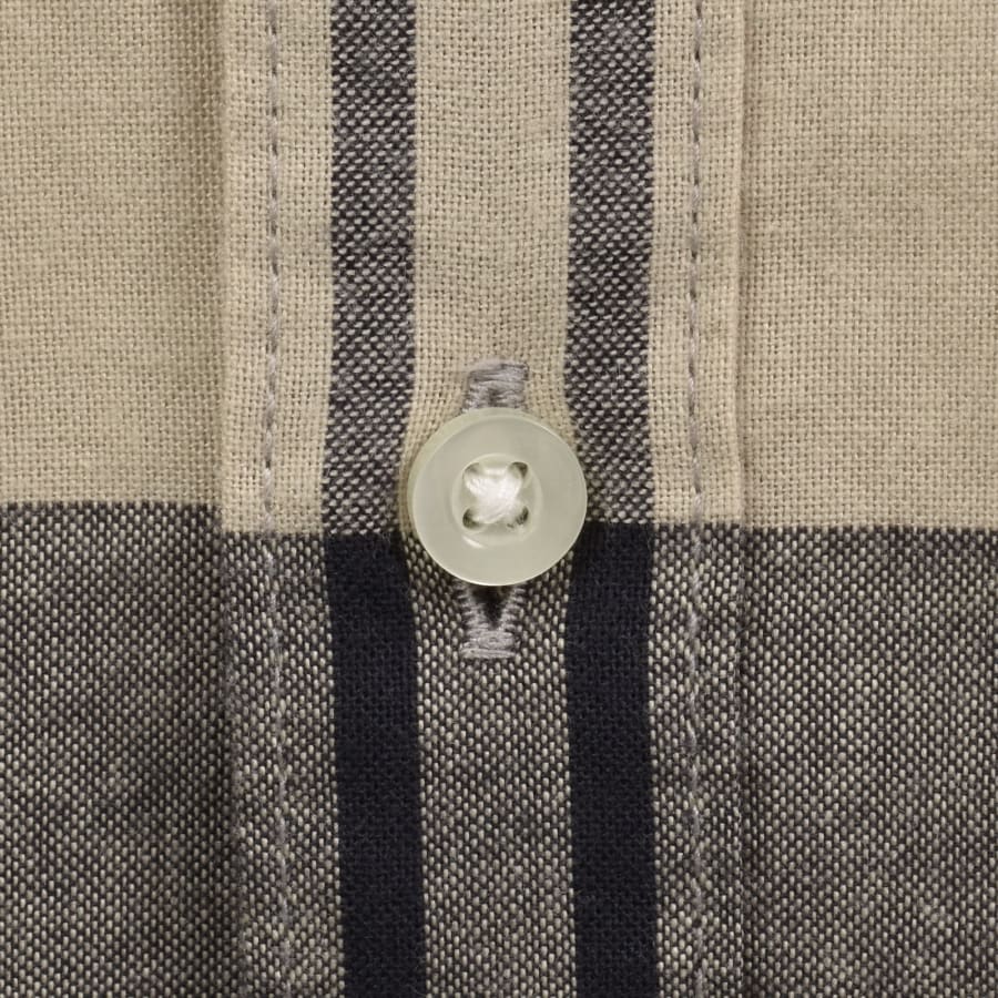 Image number 4 for Barbour Glen Check Long Sleeved Shirt Beige