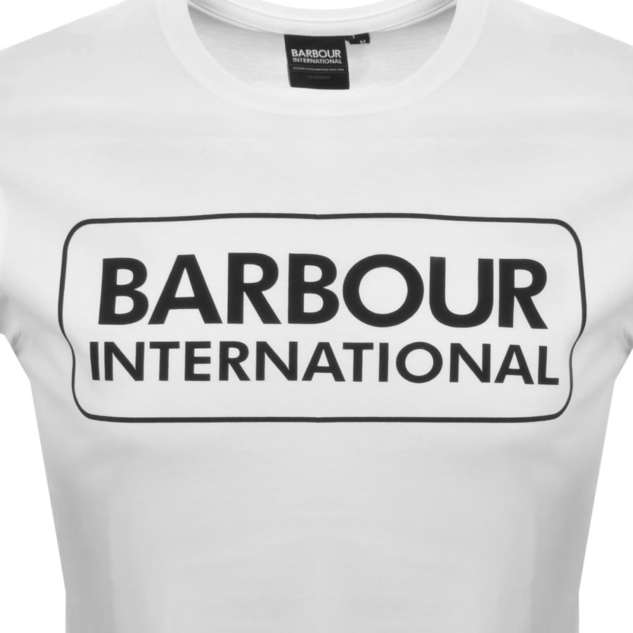 Image number 3 for Barbour International Large Logo T Shirt White