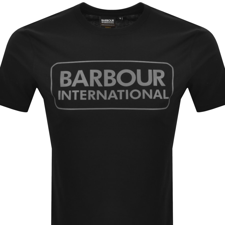 Image number 2 for Barbour International Large Logo T Shirt Black