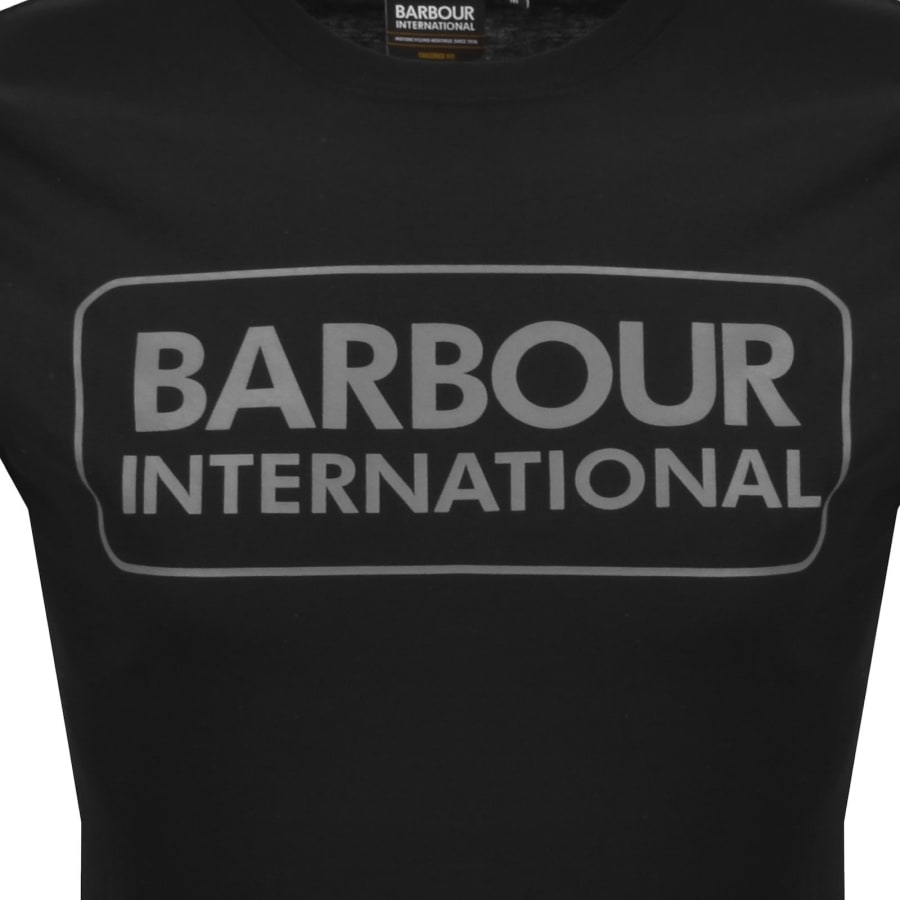Image number 3 for Barbour International Large Logo T Shirt Black