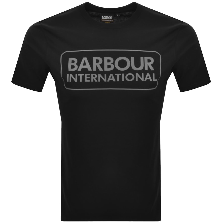Image number 1 for Barbour International Large Logo T Shirt Black