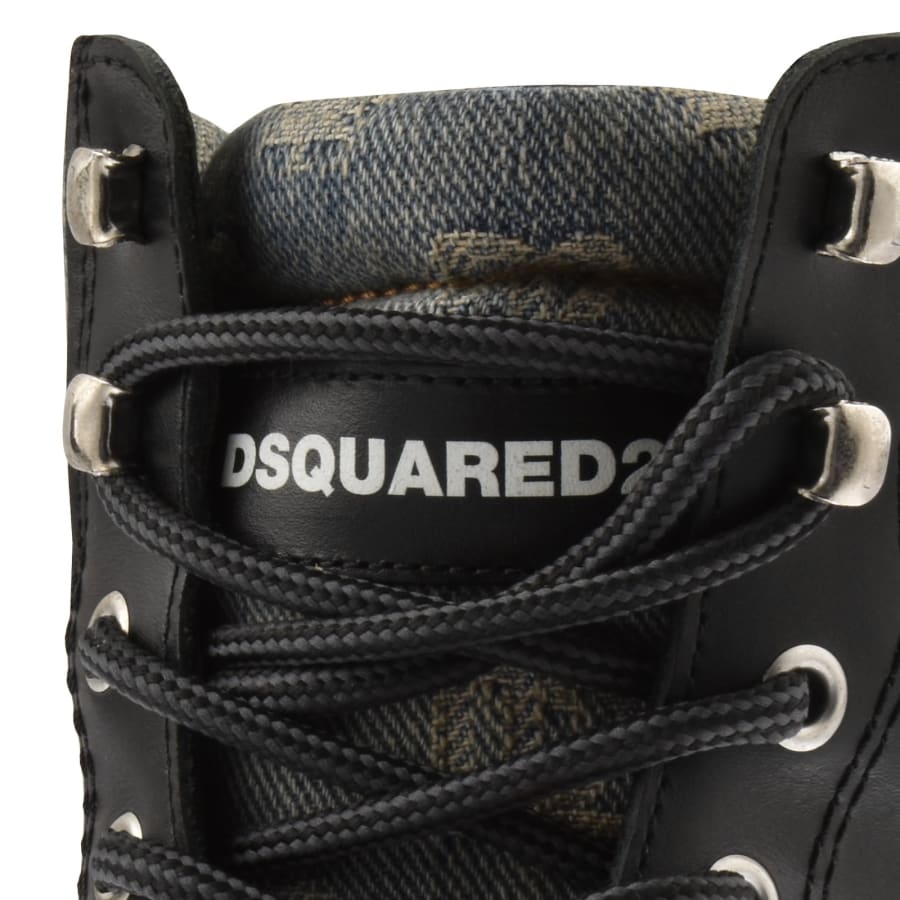 Image number 4 for DSQUARED2 Monogram Ankle Boots Black