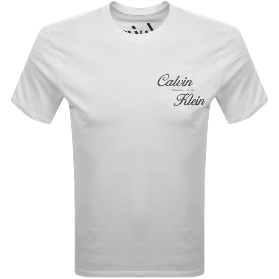 Image number 2 for Calvin Klein Jeans Logo T Shirt White