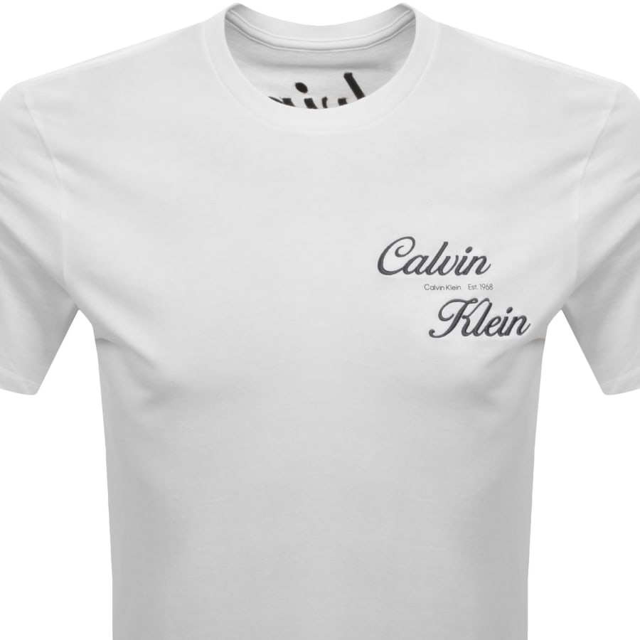 Image number 3 for Calvin Klein Jeans Logo T Shirt White