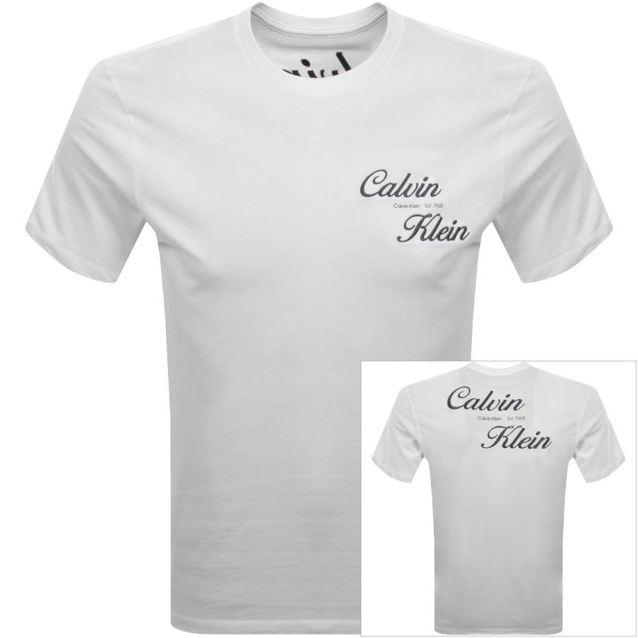 Image number 1 for Calvin Klein Jeans Logo T Shirt White