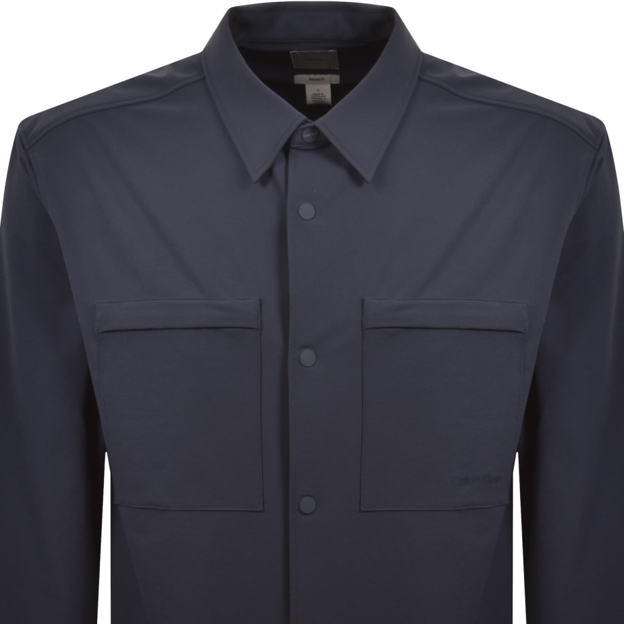 Image number 2 for Calvin Klein Jeans Utility Relaxed Overshirt Blue