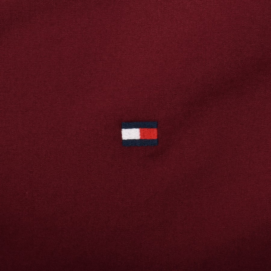 Image number 3 for Tommy Hilfiger Flex Poplin Shirt Burgundy