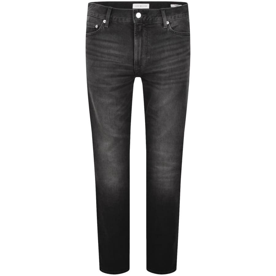 Image number 2 for Tommy Hilfiger Denton Slim Straight Fit Jeans Grey
