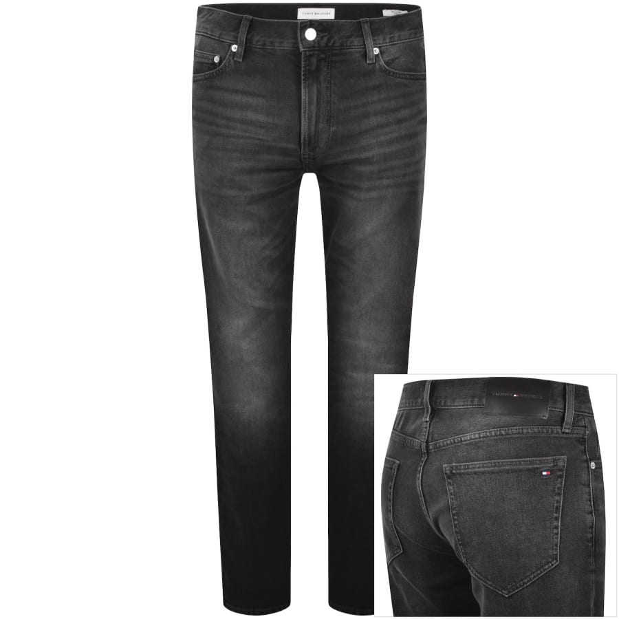 Image number 1 for Tommy Hilfiger Denton Slim Straight Fit Jeans Grey