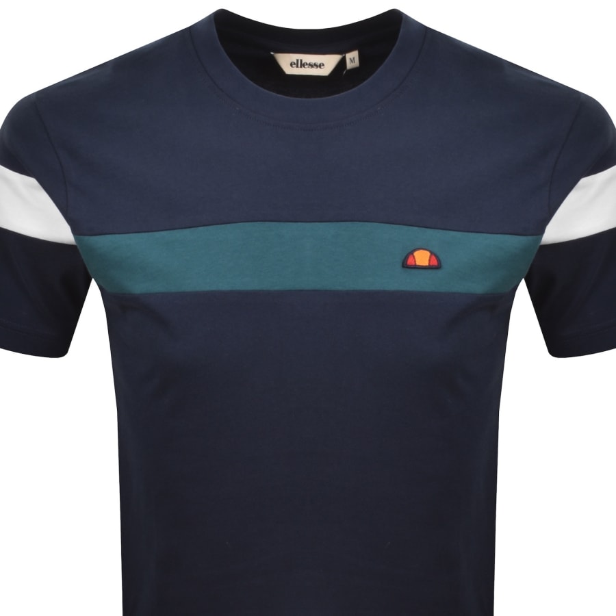 Image number 2 for Ellesse Caserio T Shirt Navy