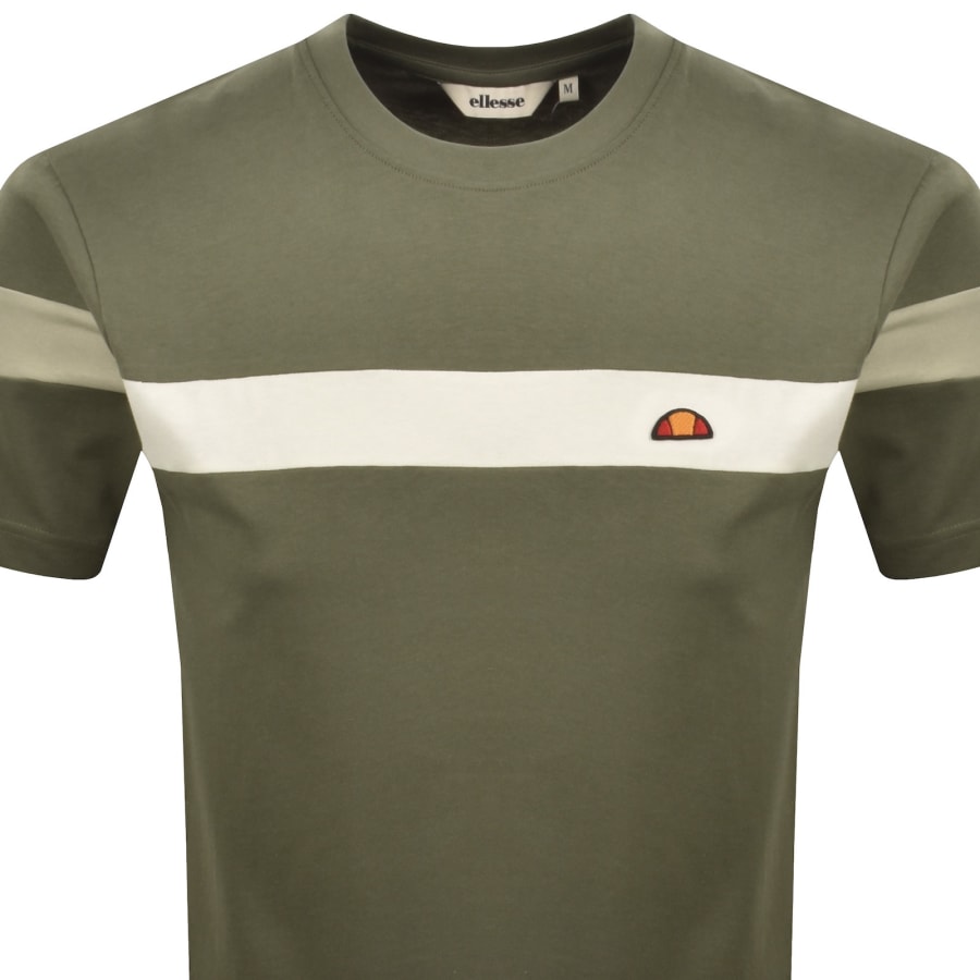 Image number 2 for Ellesse Caserio T Shirt Olive Green