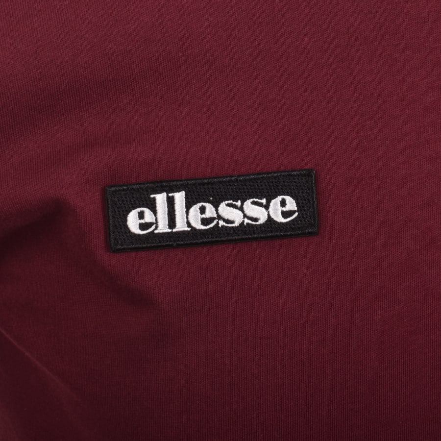 Image number 4 for Ellesse Floran T Shirt Burgundy