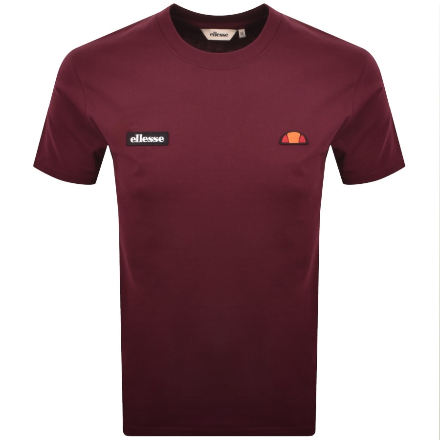 Image number 1 for Ellesse Floran T Shirt Burgundy